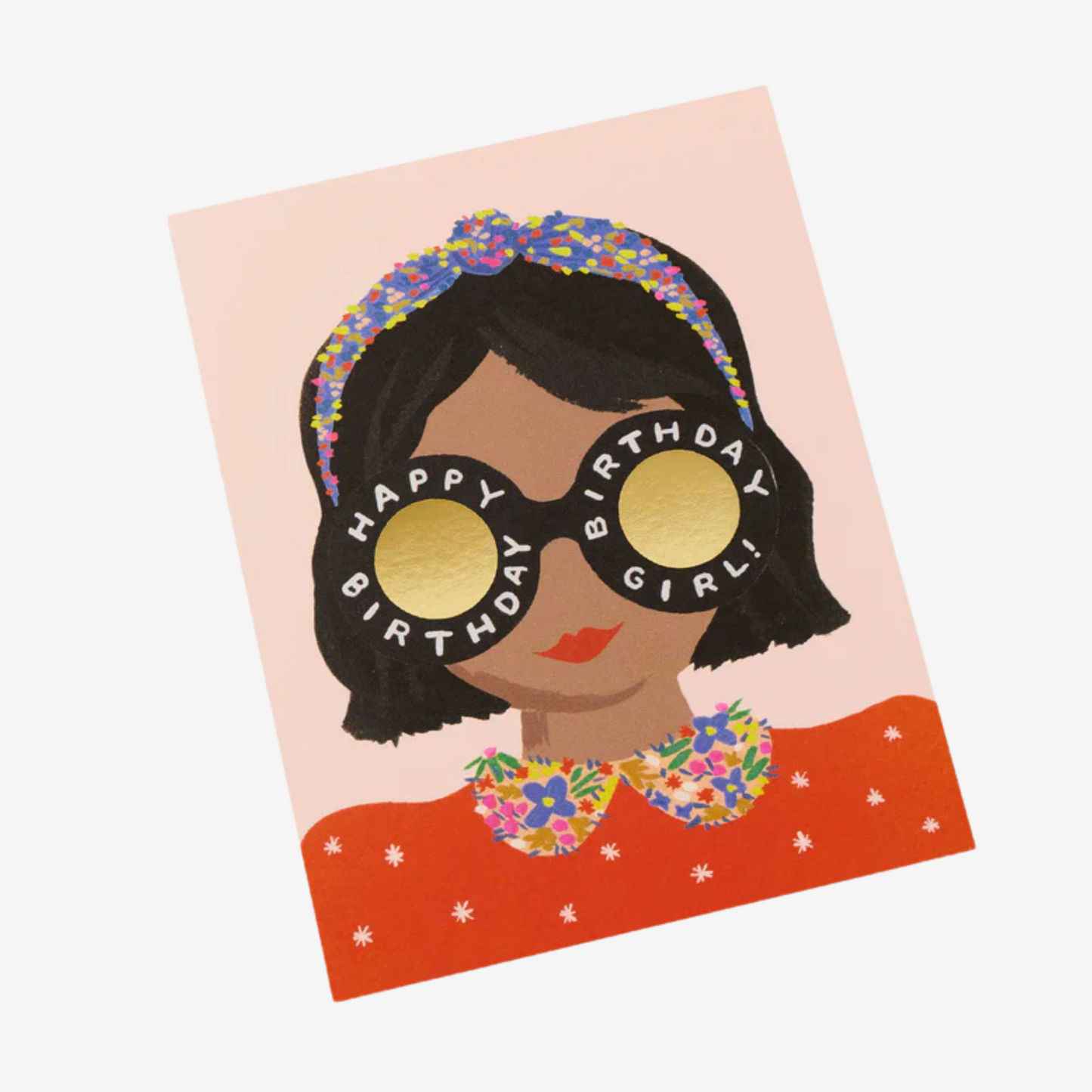 Rifle Paper Co - Headband Birthday Girl - Greeting Card
