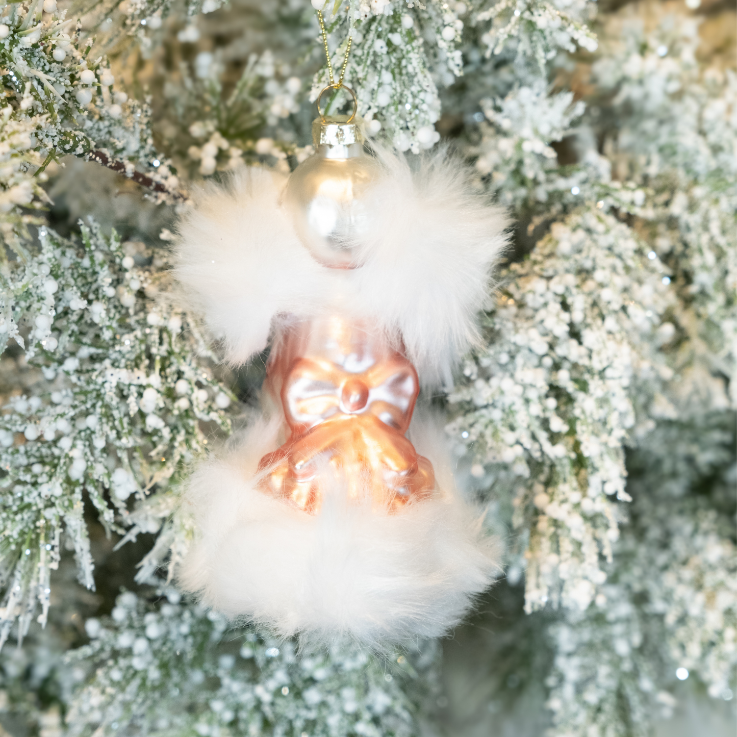 Poodle Pink- Holiday Ornament