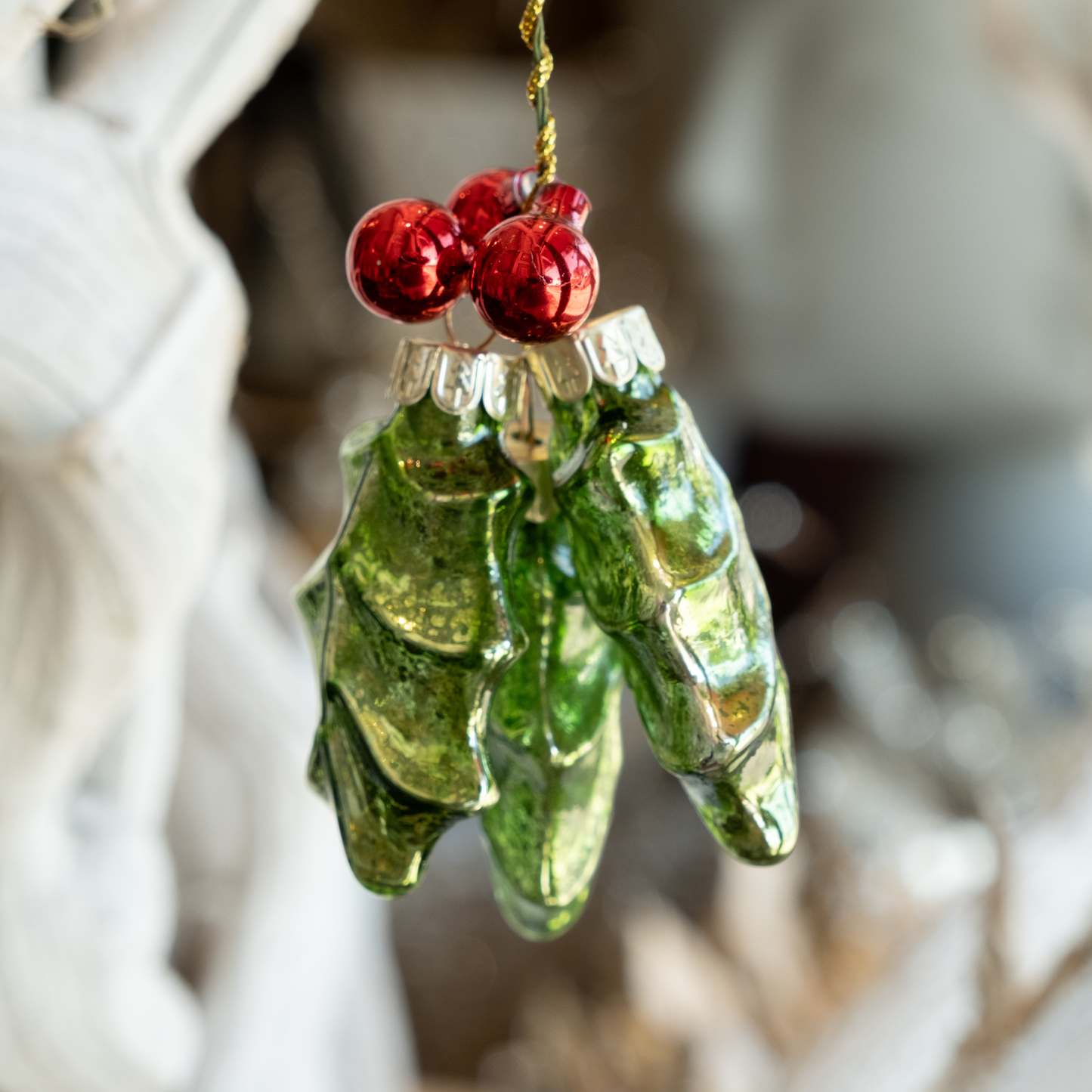 Kiss Me Under the Mistletoe- Holiday Ornament