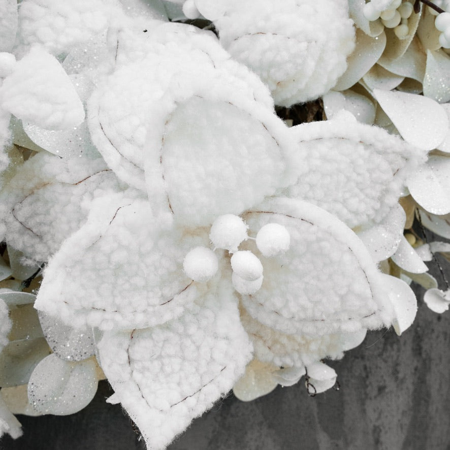 Bespoke Piece-White Christmas- Holiday Wreath