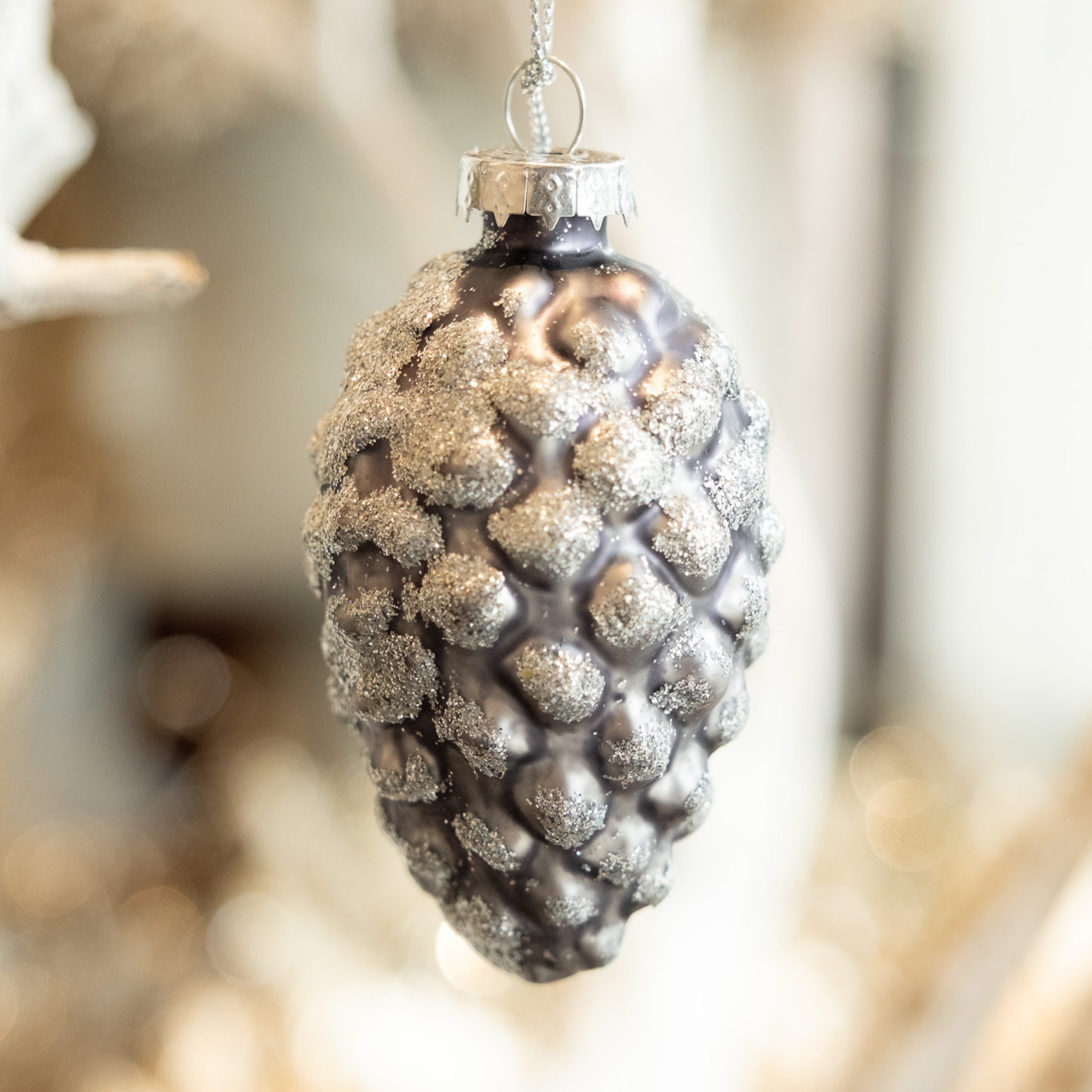 Pinecone Glam- Holiday Ornament