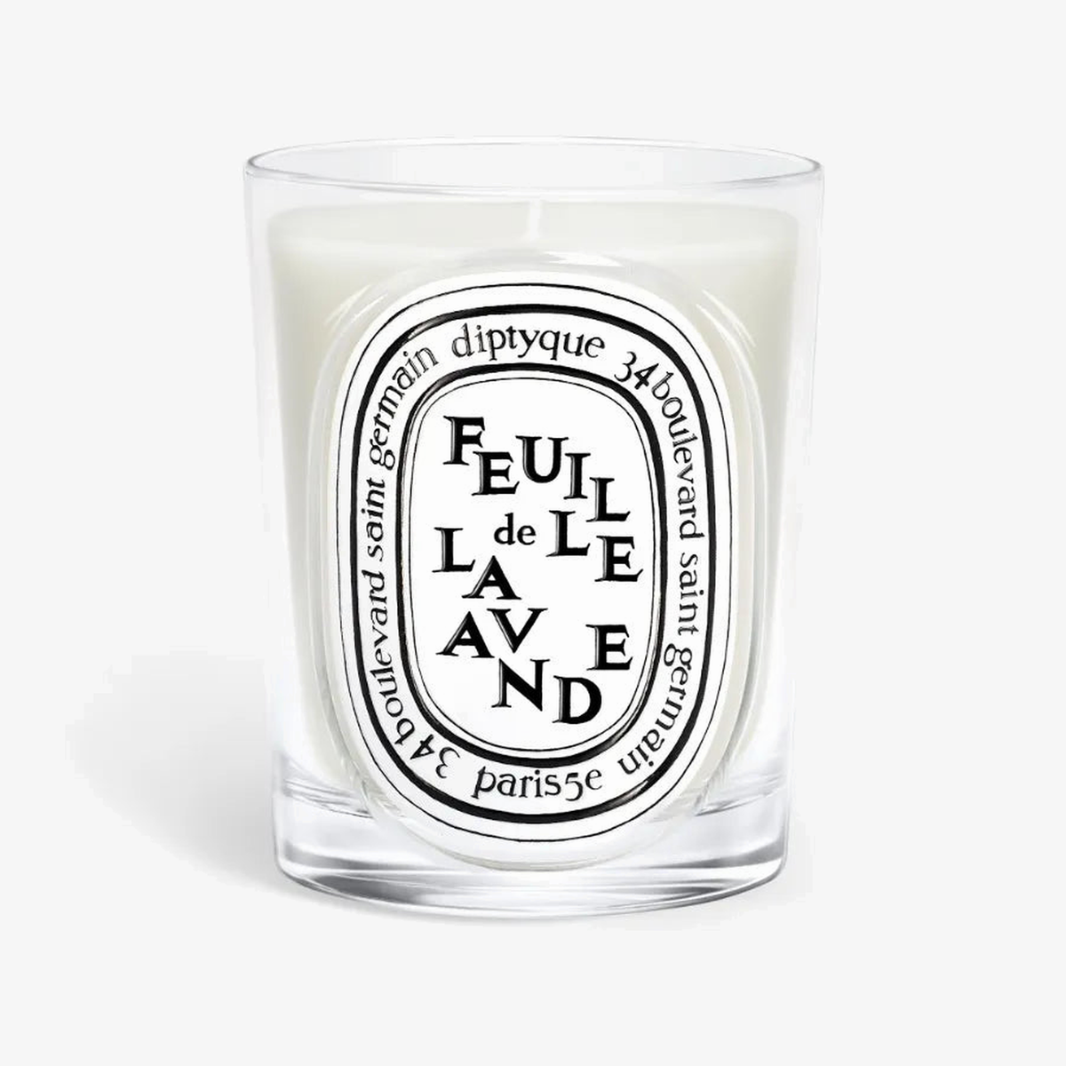Diptyque Classic Candle 6.7oz Feuille de Lavande - beveled glass