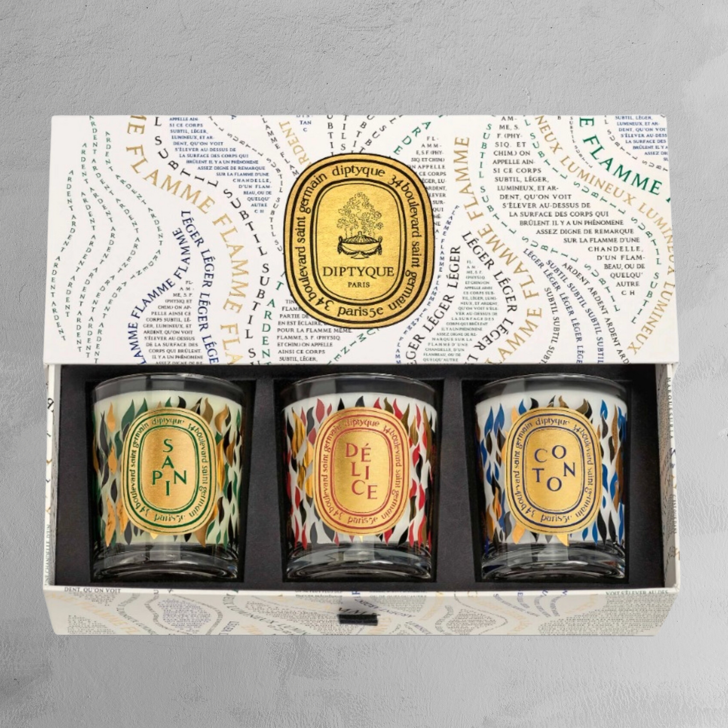 Diptyque - 3 Small Holiday Candles- Scents of Winter - Limited Edition