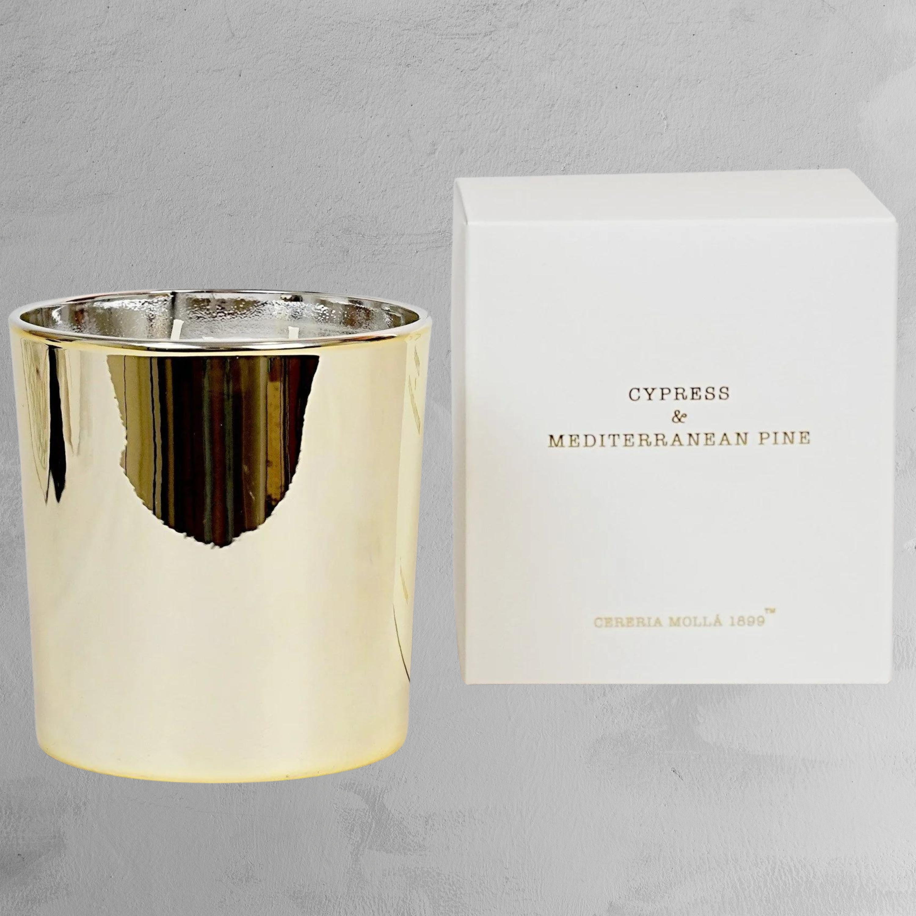 Cereria Molla - 21 oz Candle - Cypress & Mediterranean Pine – Empty Vase