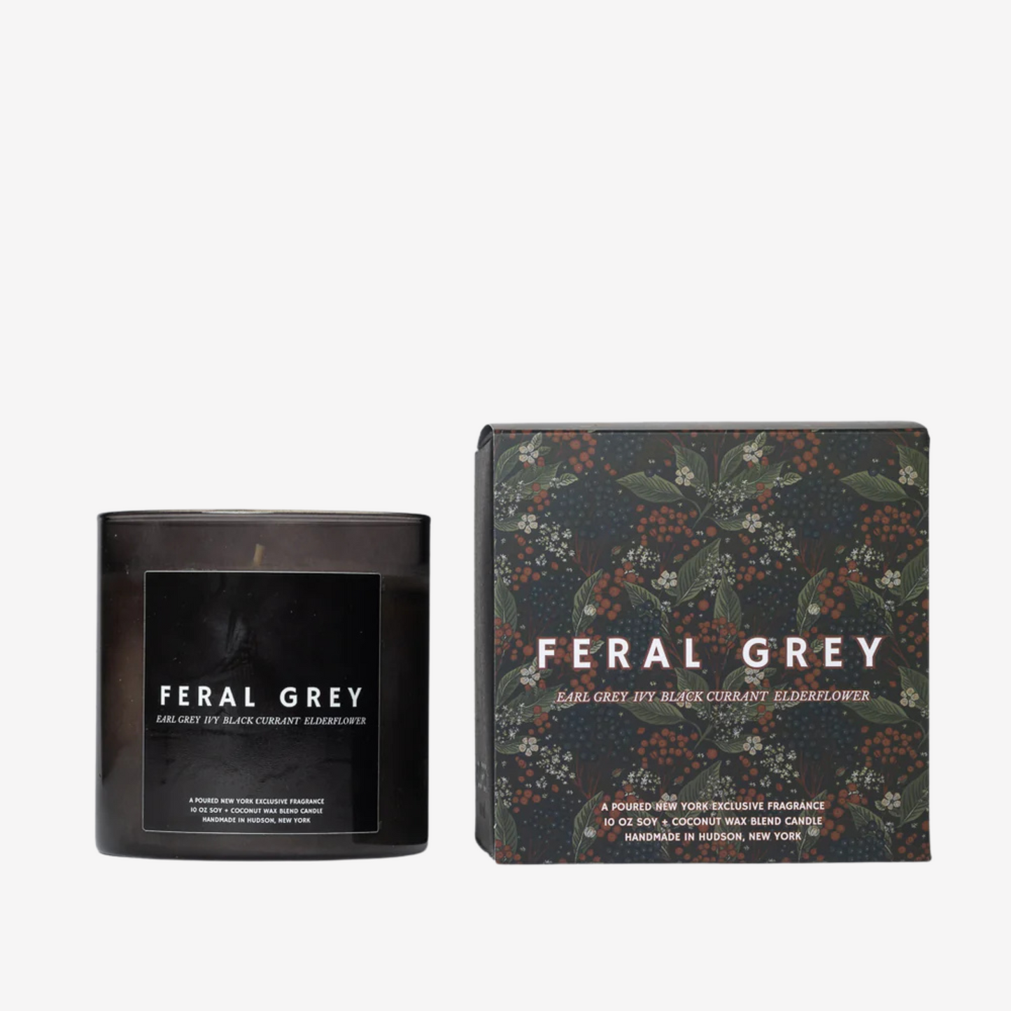 Poured - 10 oz Soy Wax Candle - Feral Grey