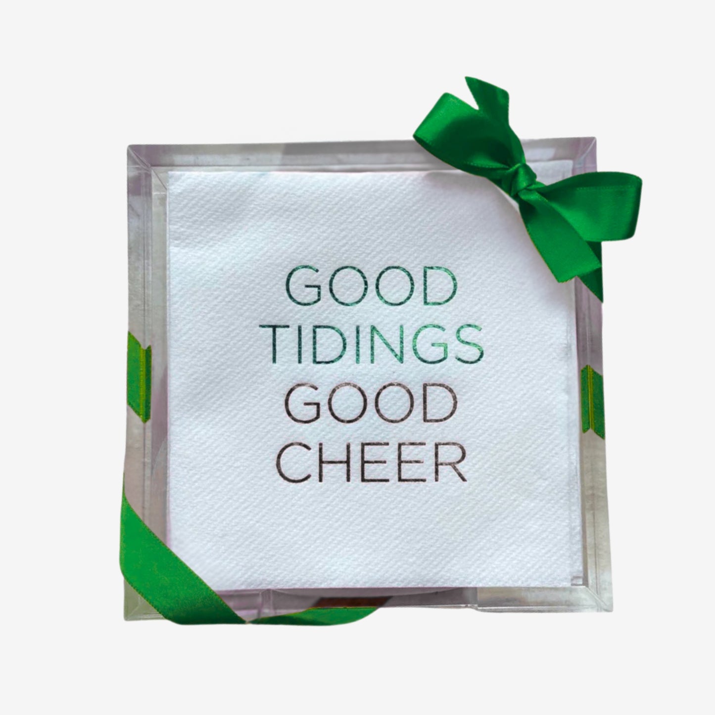 Lined Design- Good Tidings Good Cheer Hostess Set