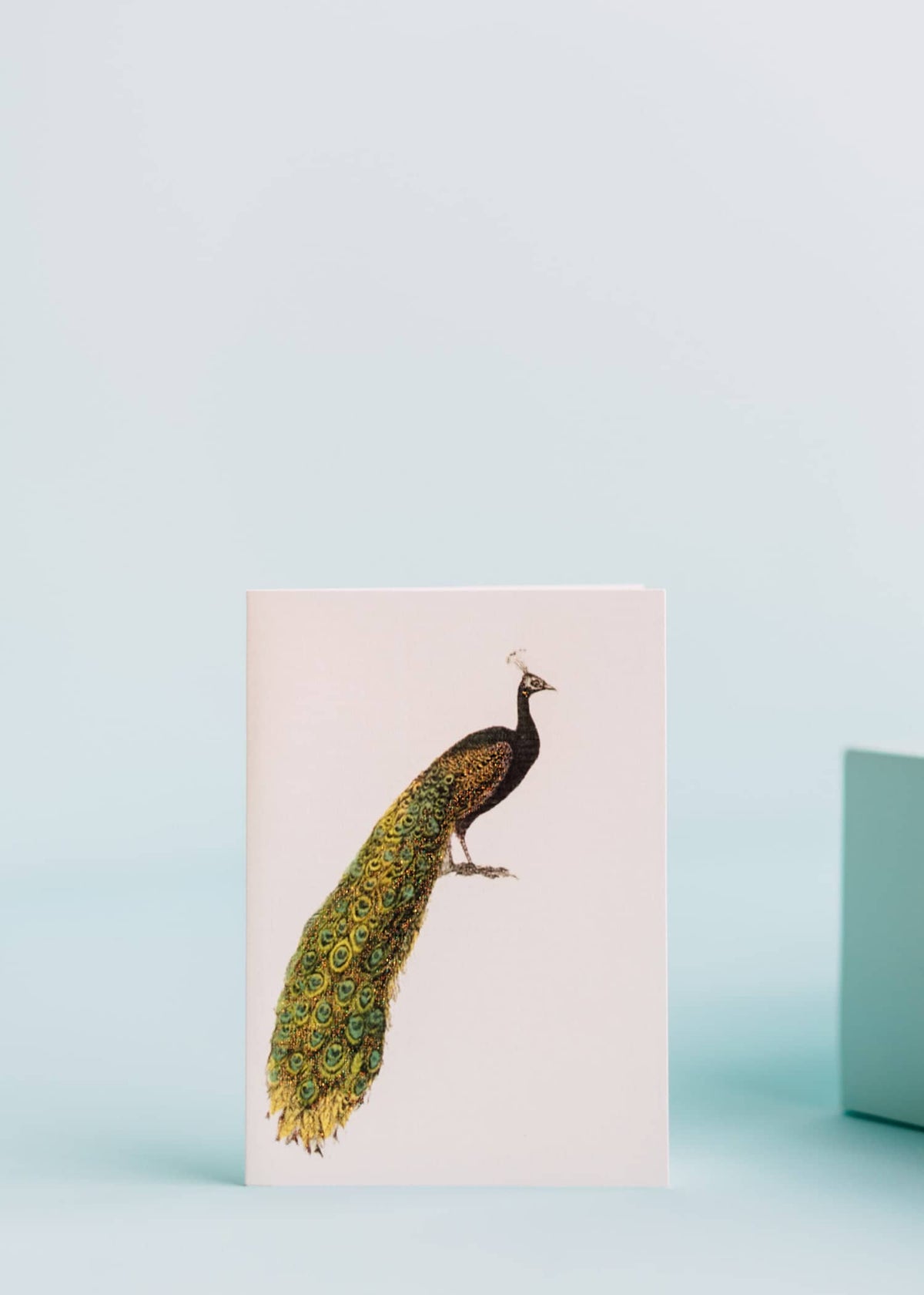 Margot Elena Peacock (blank inside) greeting card