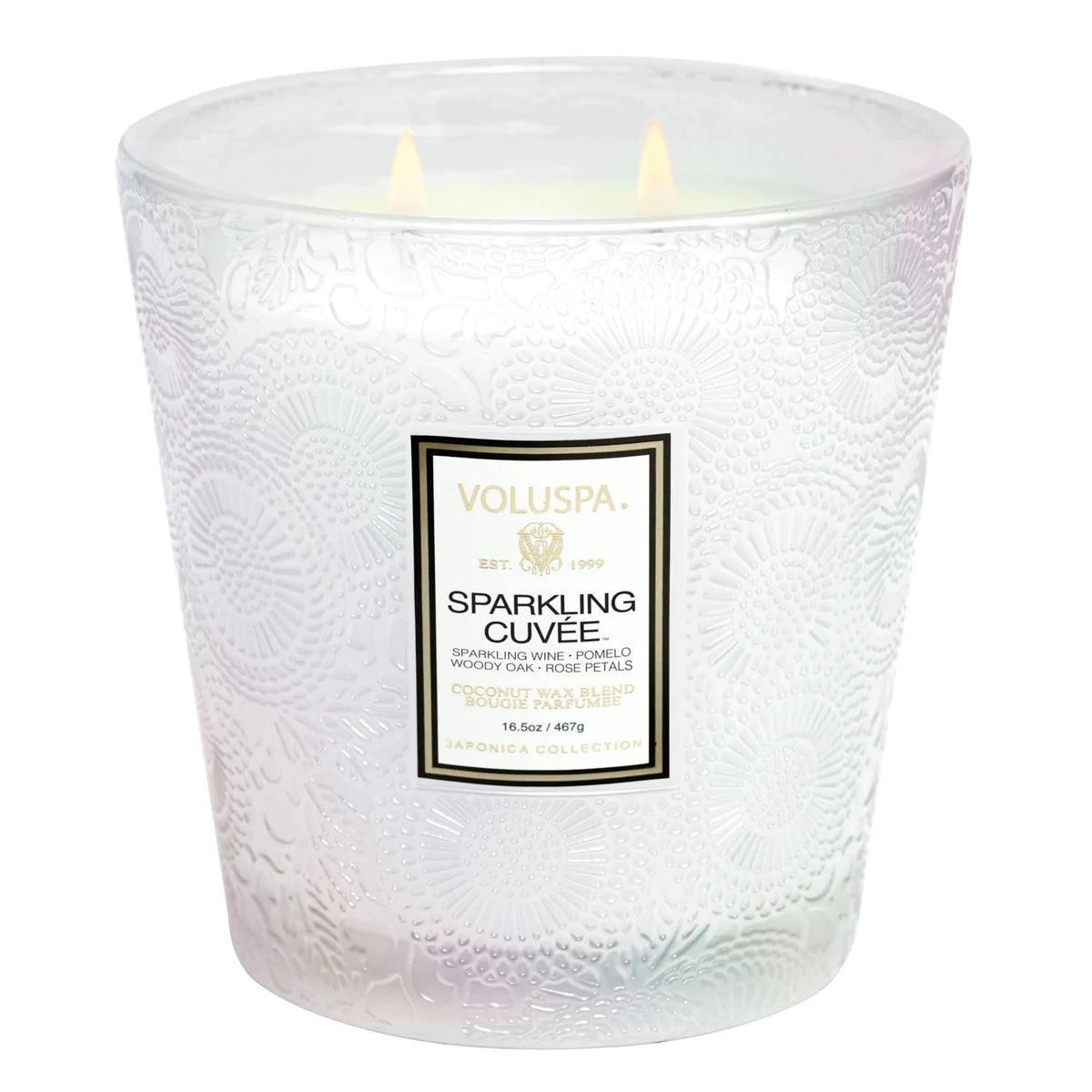 Voluspa - 2 Wick Hearth Candle 16.5oz - Sparkling Cuvee