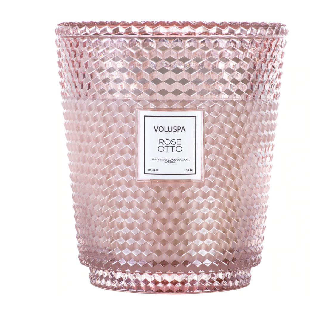 Voluspa - 5 Wick Hearth Candle - Rose Otto