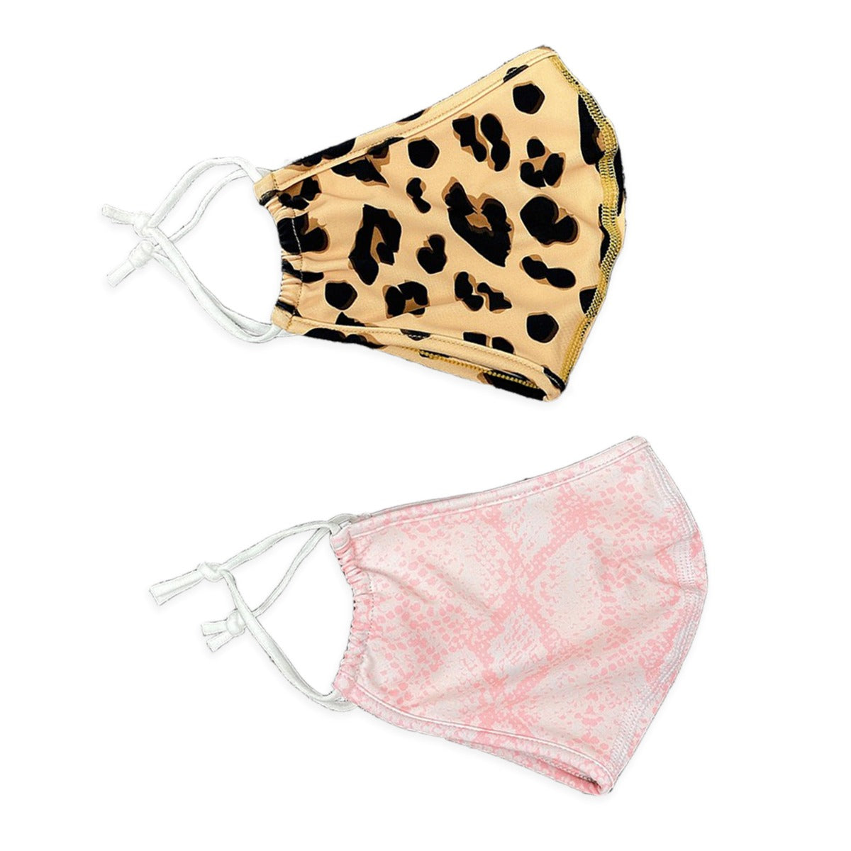 Reusable 2PK Face Mask Set - Leopard / Python