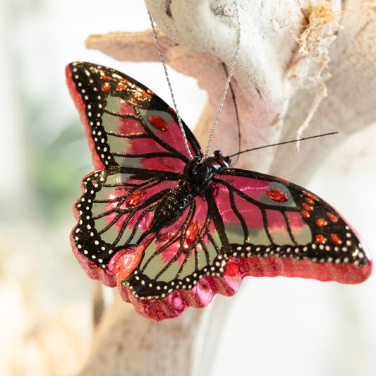 Butterfly Kisses- Holiday Ornament