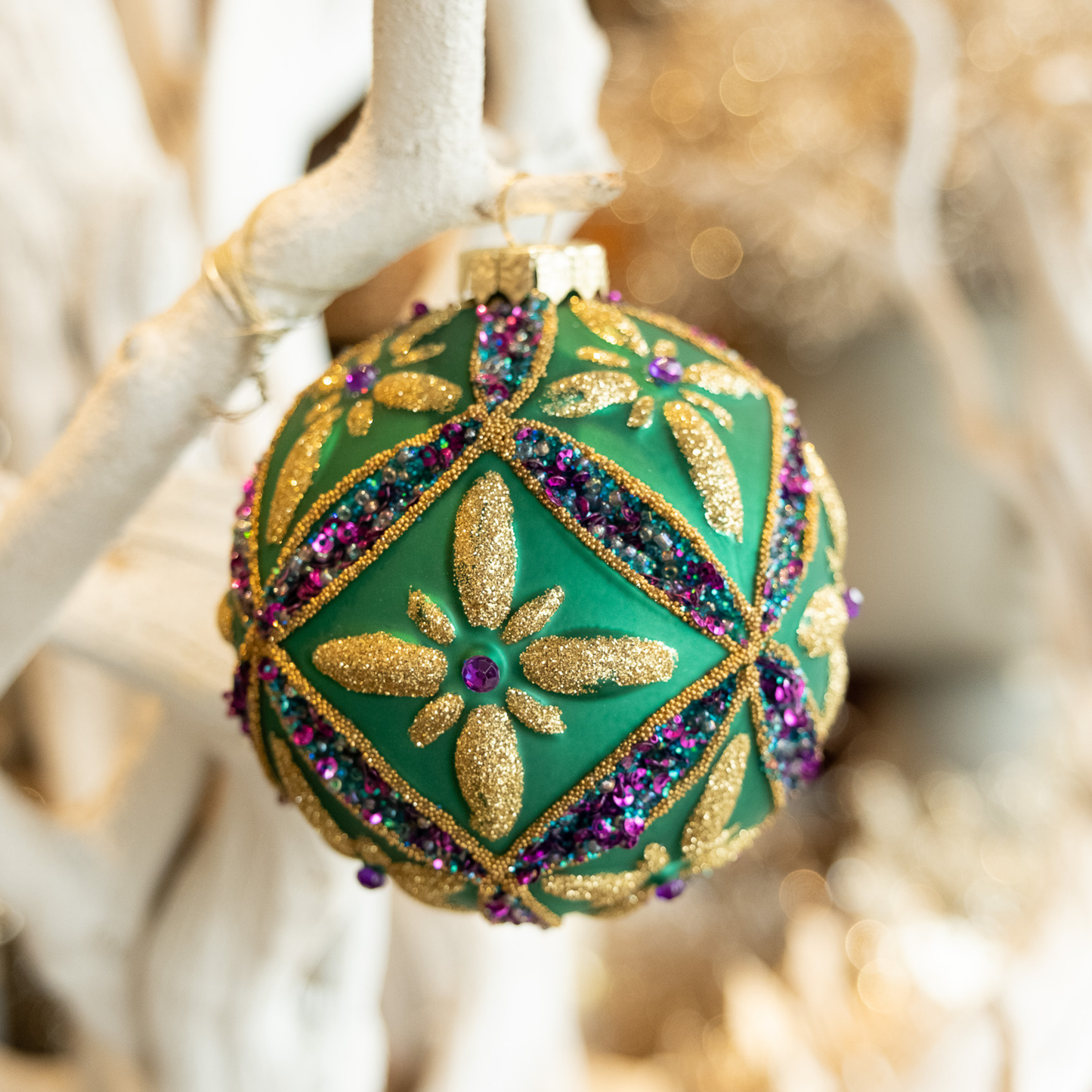 Mardi Gras Celebration- Holiday Ornament