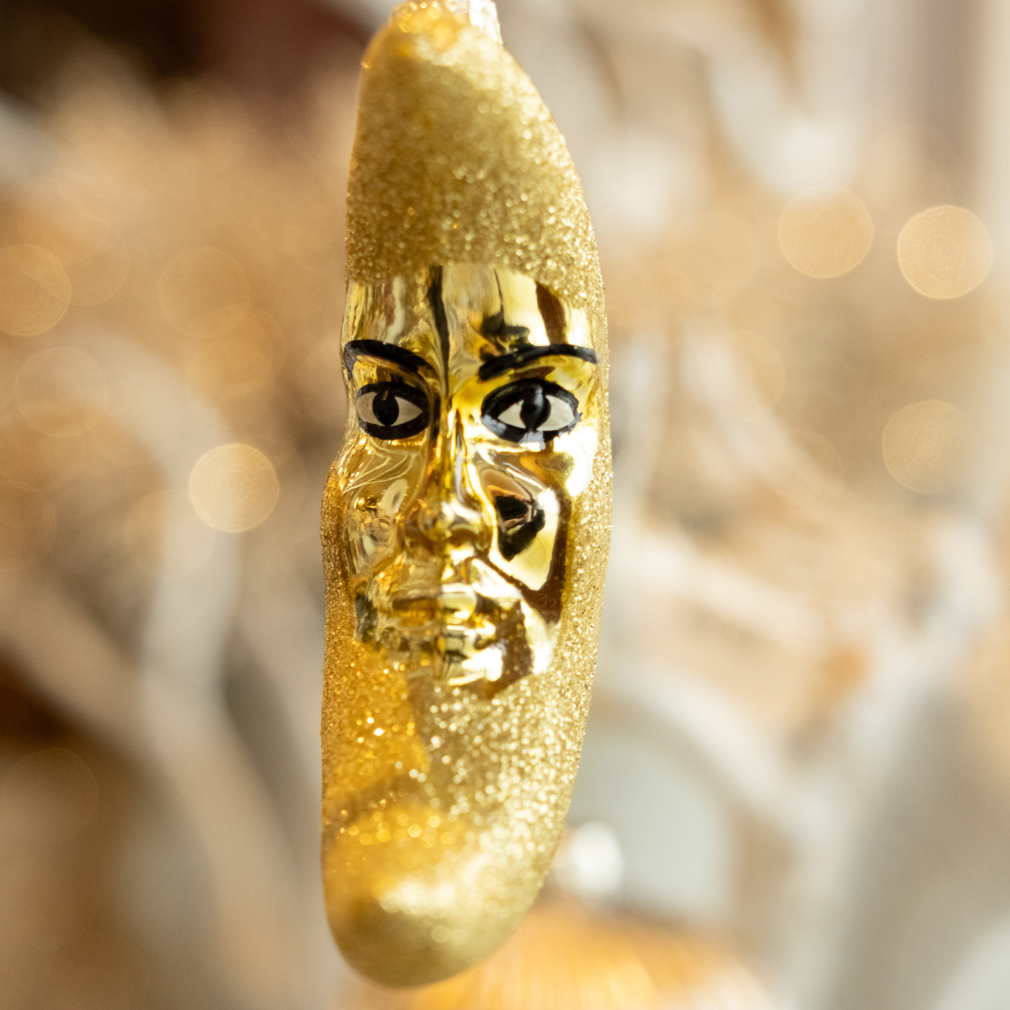 Golden Moon- Holiday Ornament