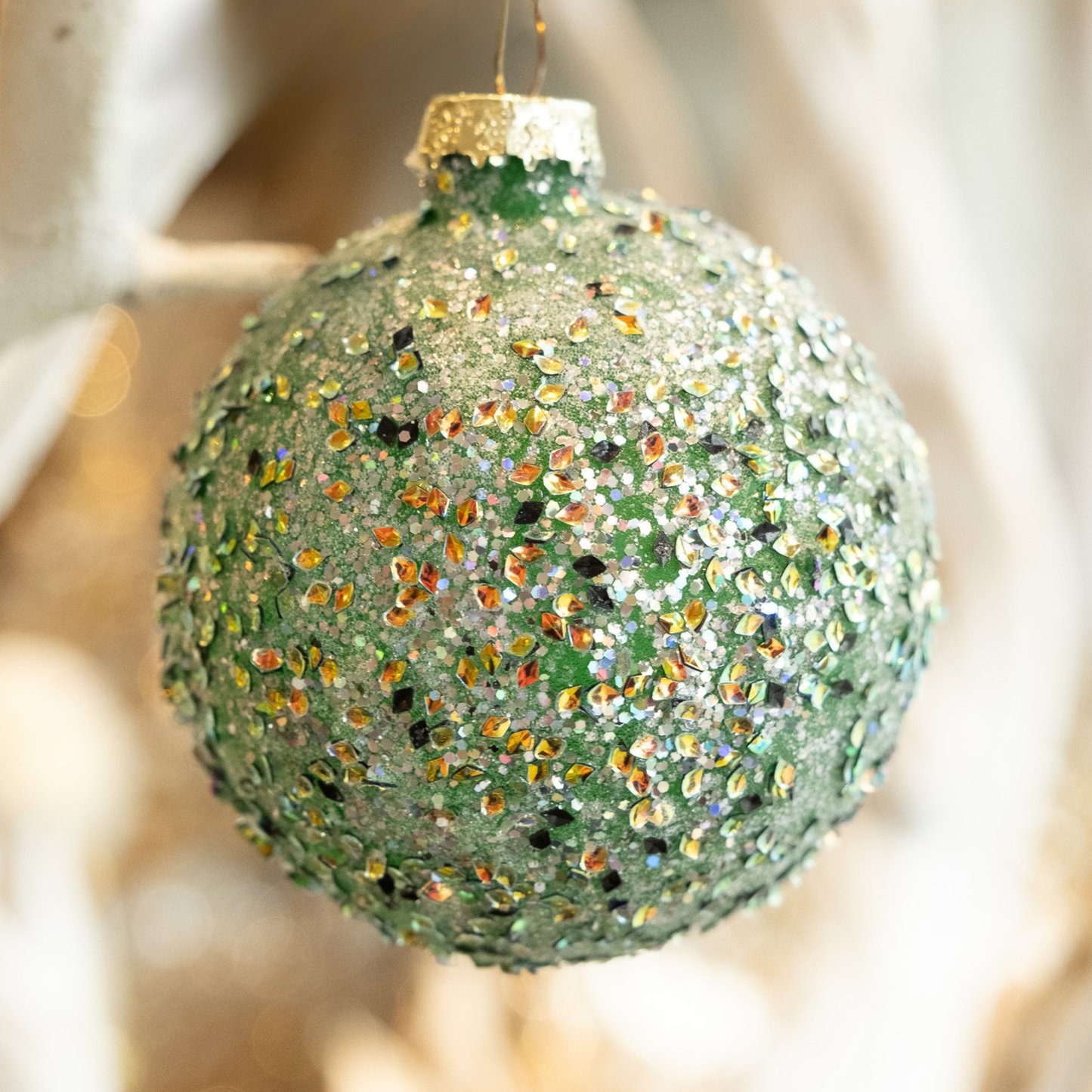 Gemstone Green-Holiday Ornament