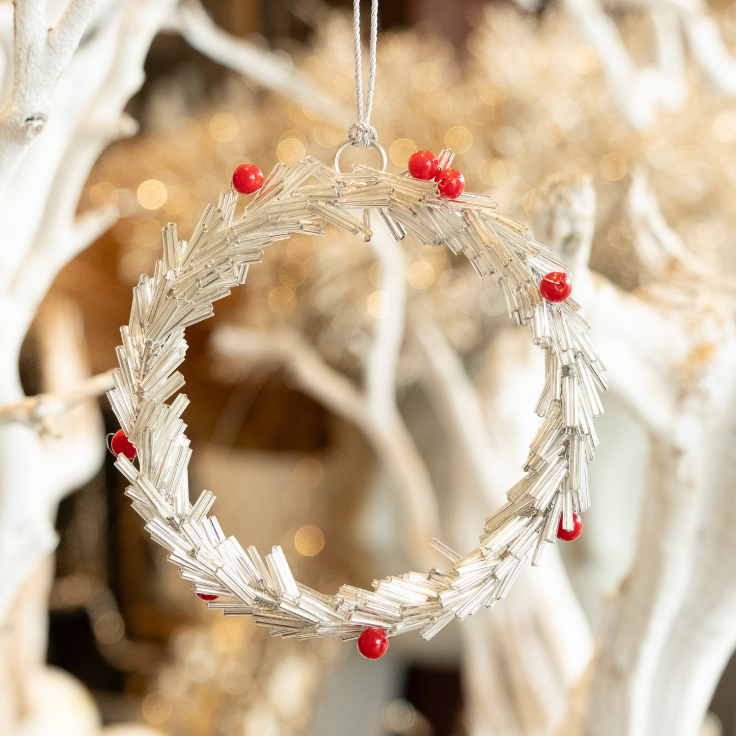 Wreath of Glamour- Holiday Ornament