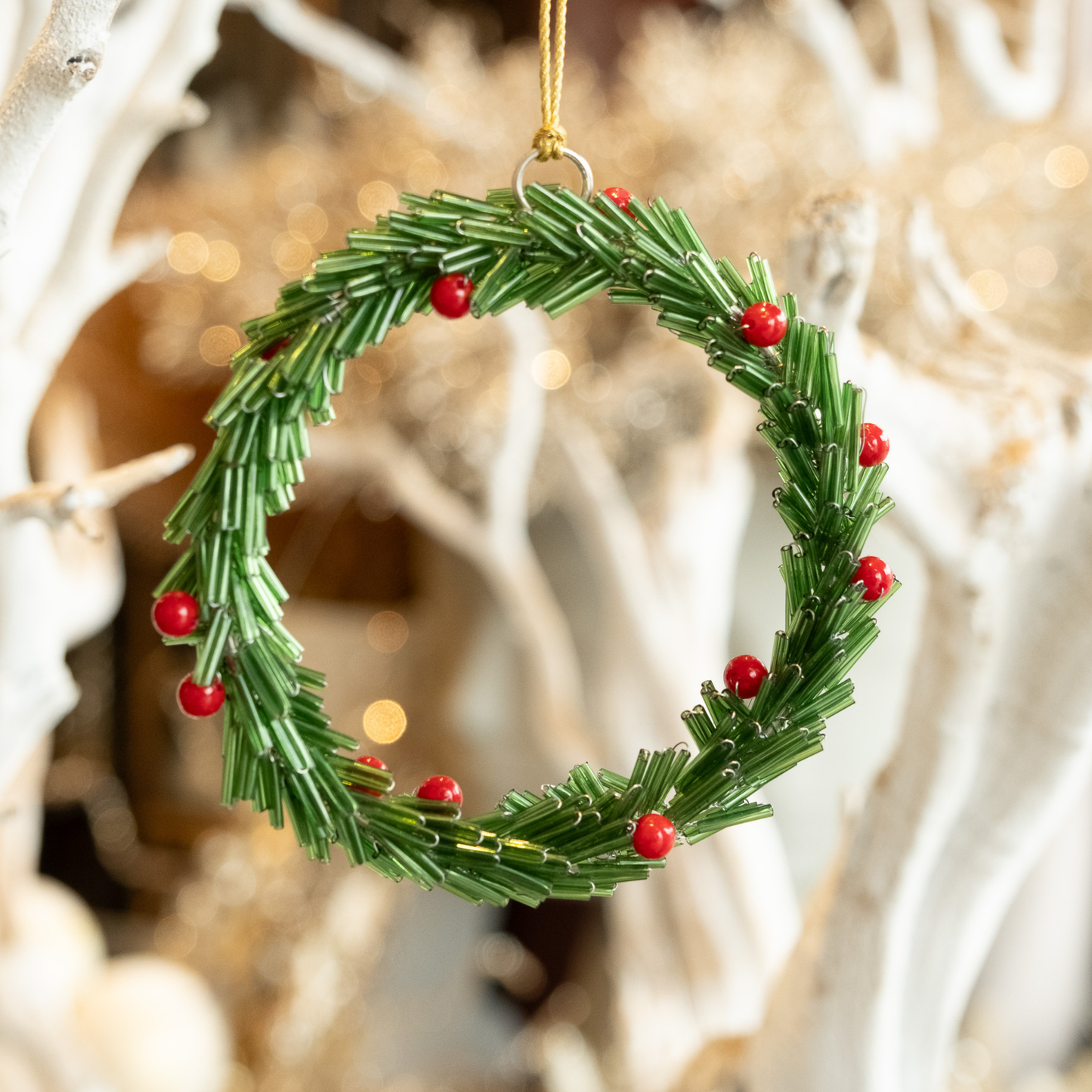 Wreath of Glamour- Holiday Ornament