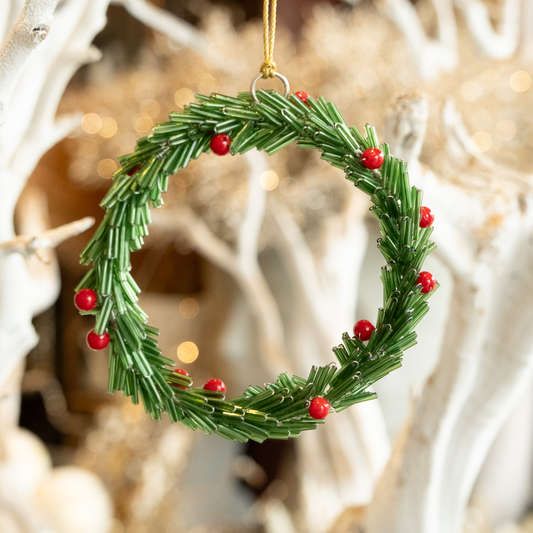Wreath of Glamour- Holiday Ornament