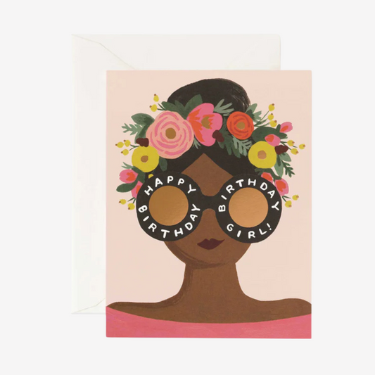 Rifle Paper Co - Flower Crown Birthday Girl - Greeting Card