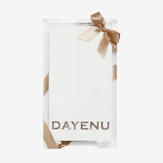 Lined Design - Dayenu Guest Towel Hostess Set