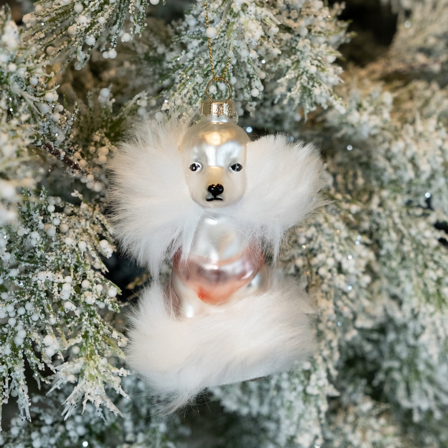 Poodle Pink- Holiday Ornament