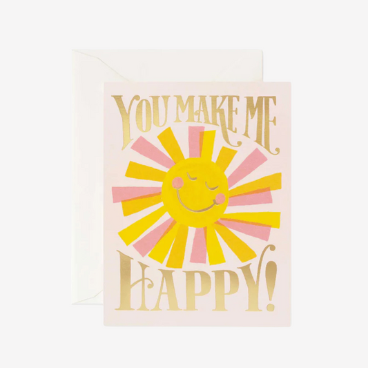 Rifle Paper Co - You Make Me Happy - Greeting Card