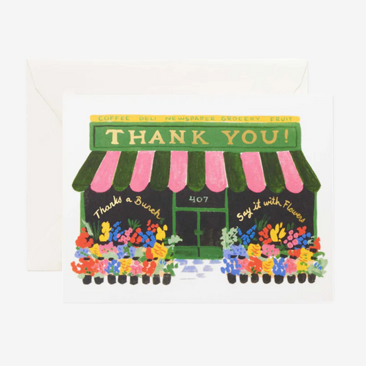 Rifle Paper Co - Flower Shop Thank You - Greeting Card