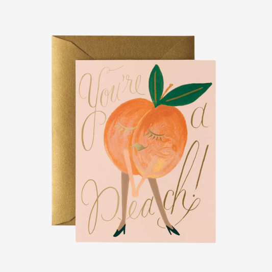 Rifle Paper Co - You're a Peach - Greeting Card