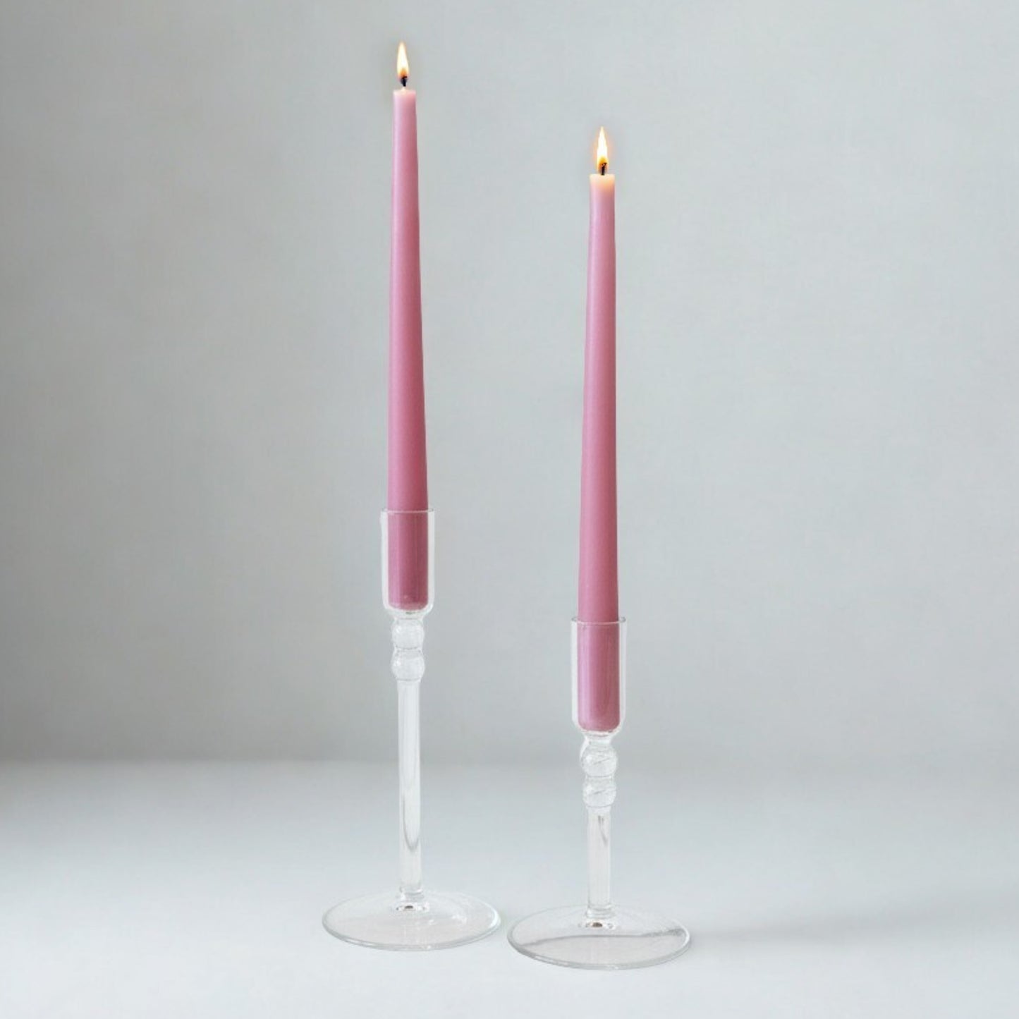 Clear Glass Taper Holder