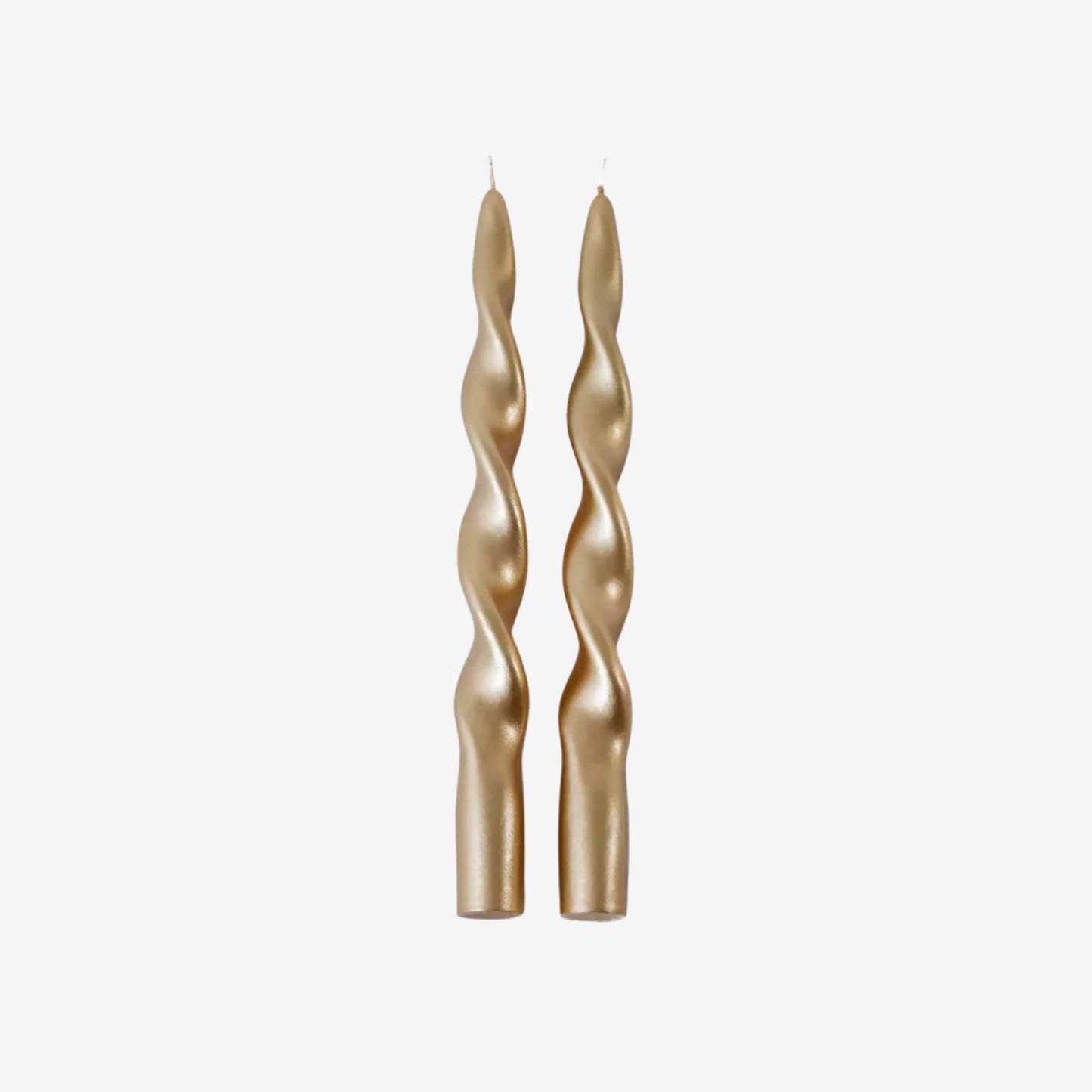 Lumière-Twist Formal Taper Candles Set of 2
