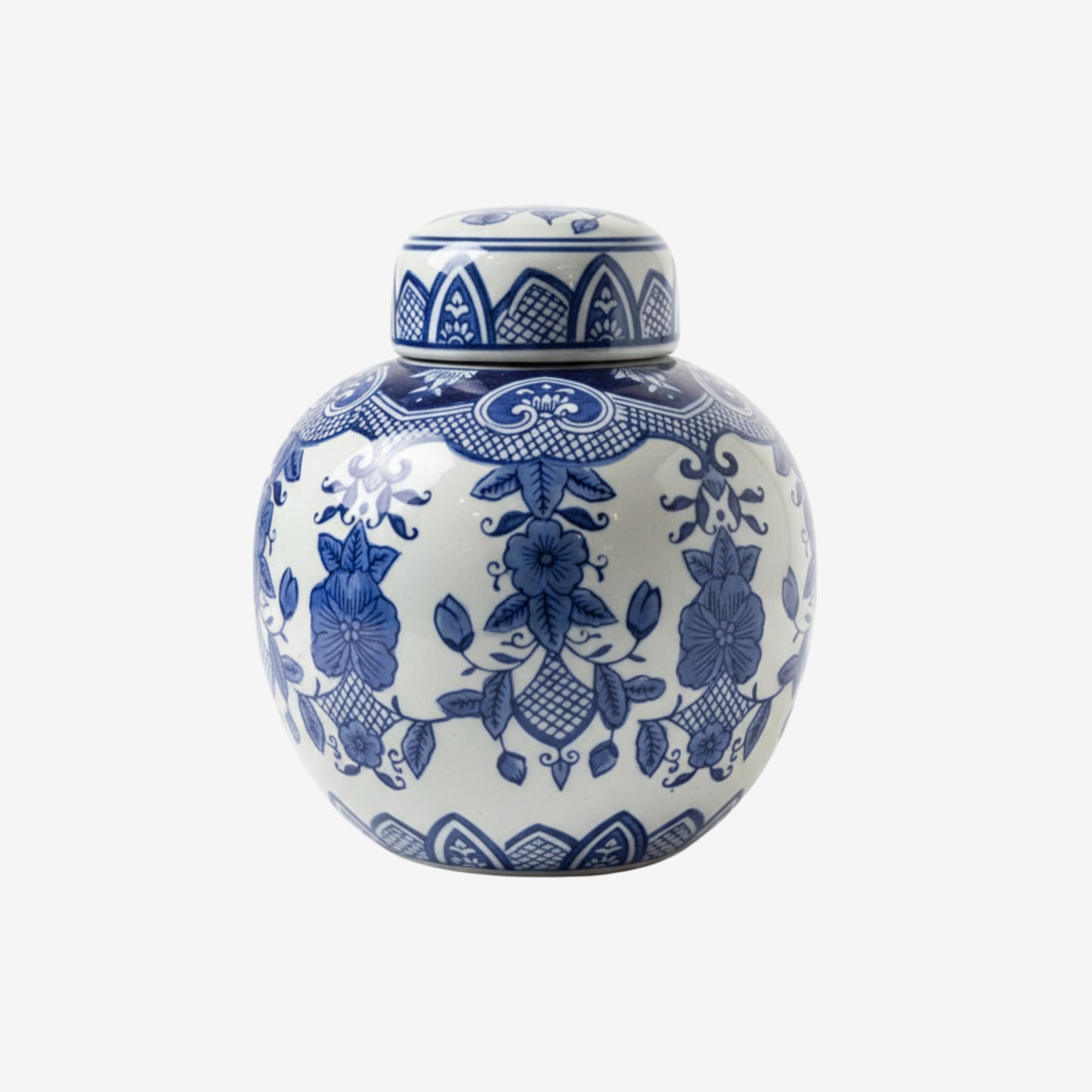 Cobalt Garden Ginger Jar and Vase