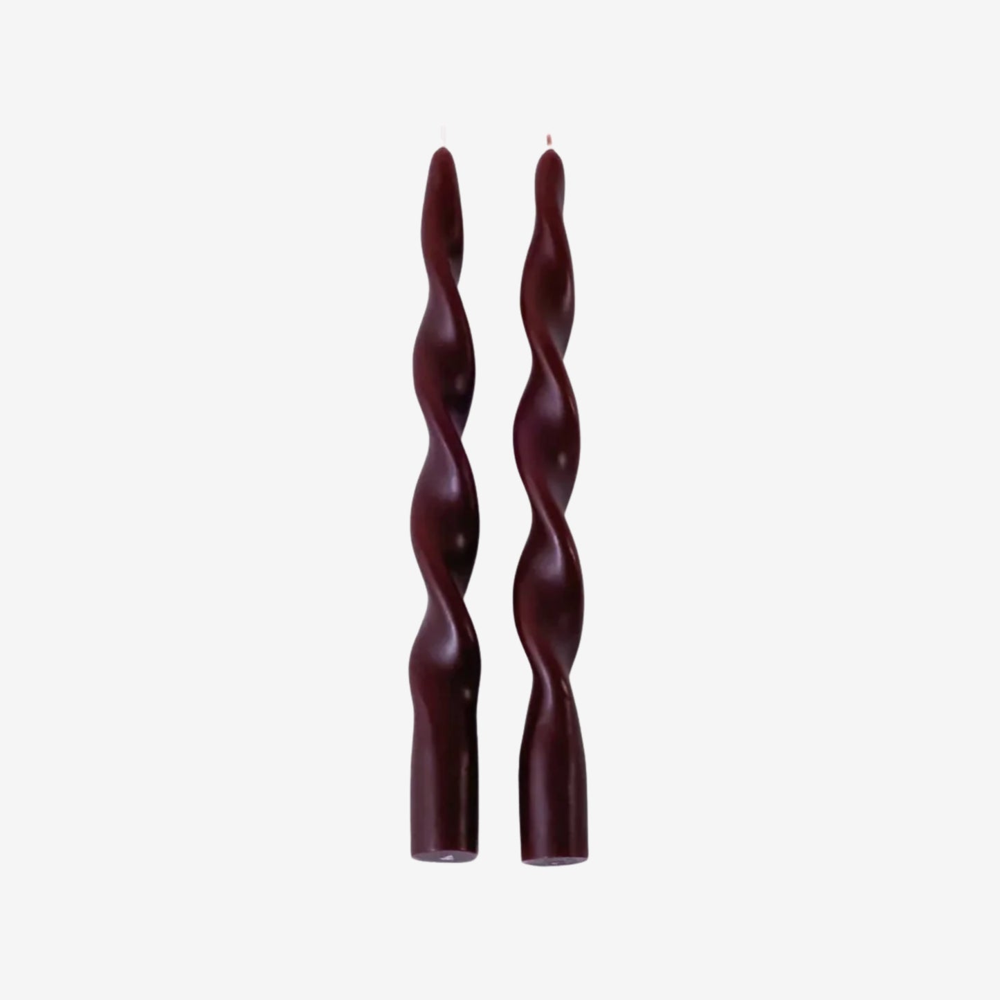 Lumière-Twist Formal Taper Candles Set of 2