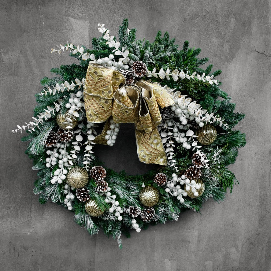 Bespoke Piece- Winter Gilt Opulence- Holiday Wreath