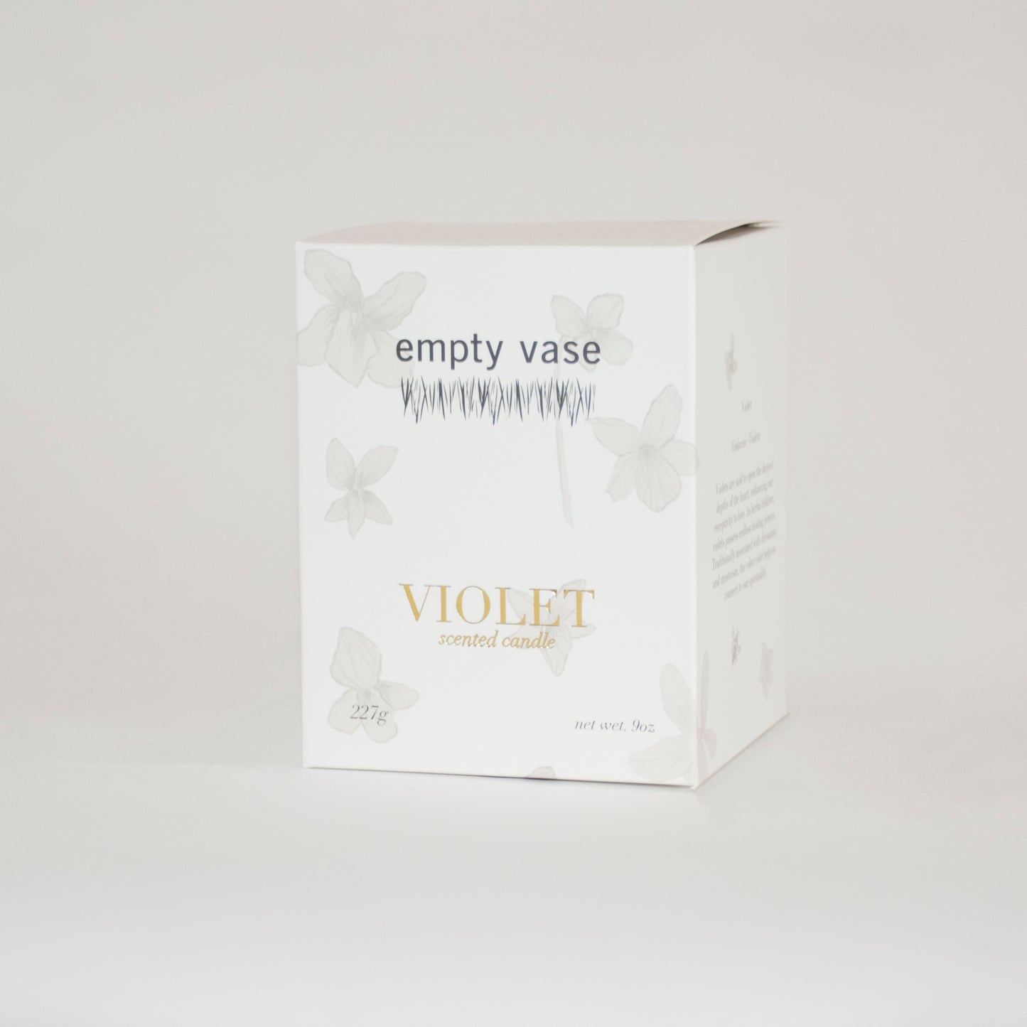 Empty Vase - Classic Candle - Violet