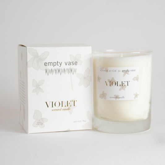 Empty Vase - Classic Candle - Violet