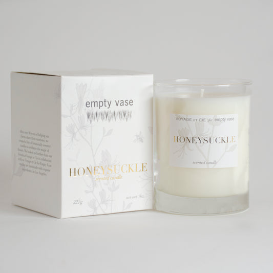 Empty Vase - Classic Candle - Honeysuckle