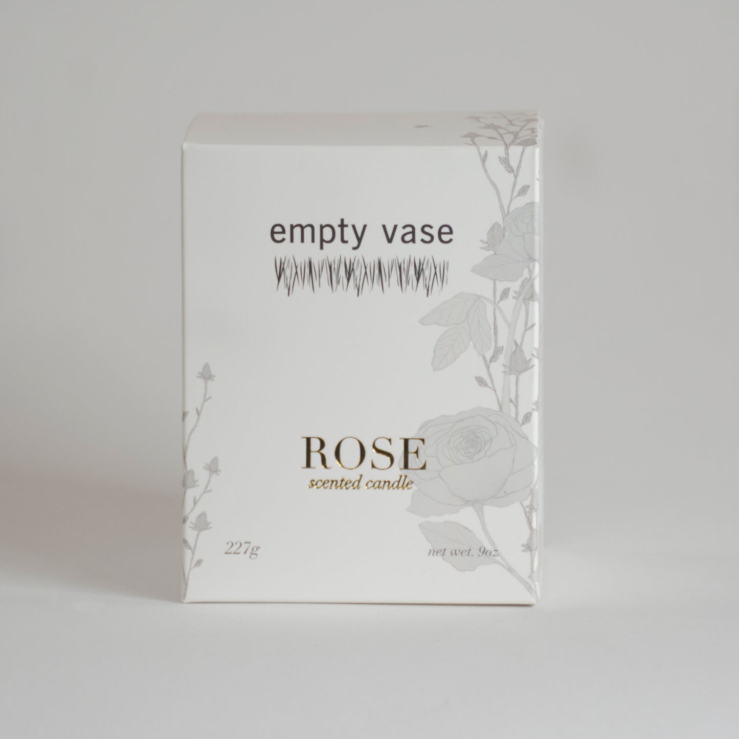 Empty Vase - Classic Candle - Rose