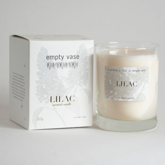 Empty Vase - Classic Candle - Lilac
