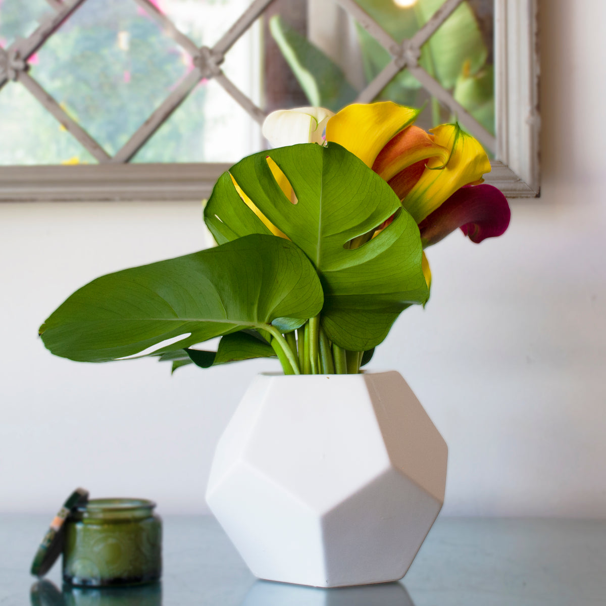 Thanksgiving Arrangement | Calla Lilies, Fire Orange, White Callas ...