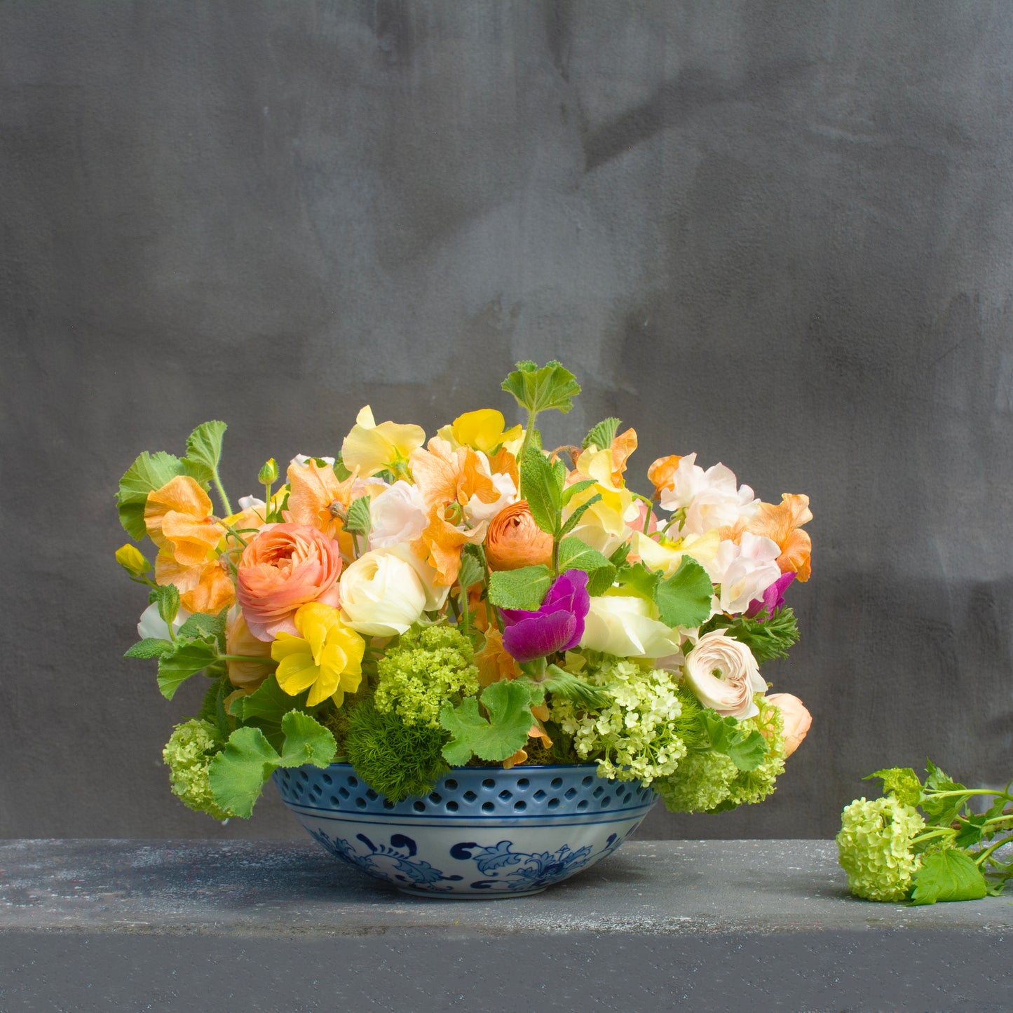 Porcelain Petal Symphony