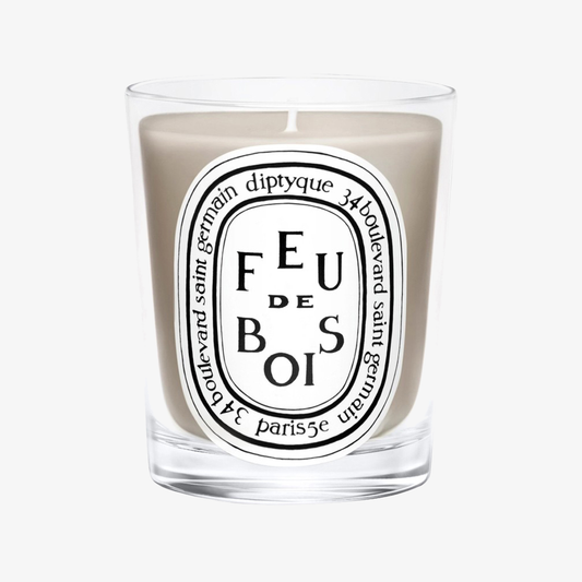 Diptyque Classic Candle 6.5oz Feu de Bois - flat sticker glass