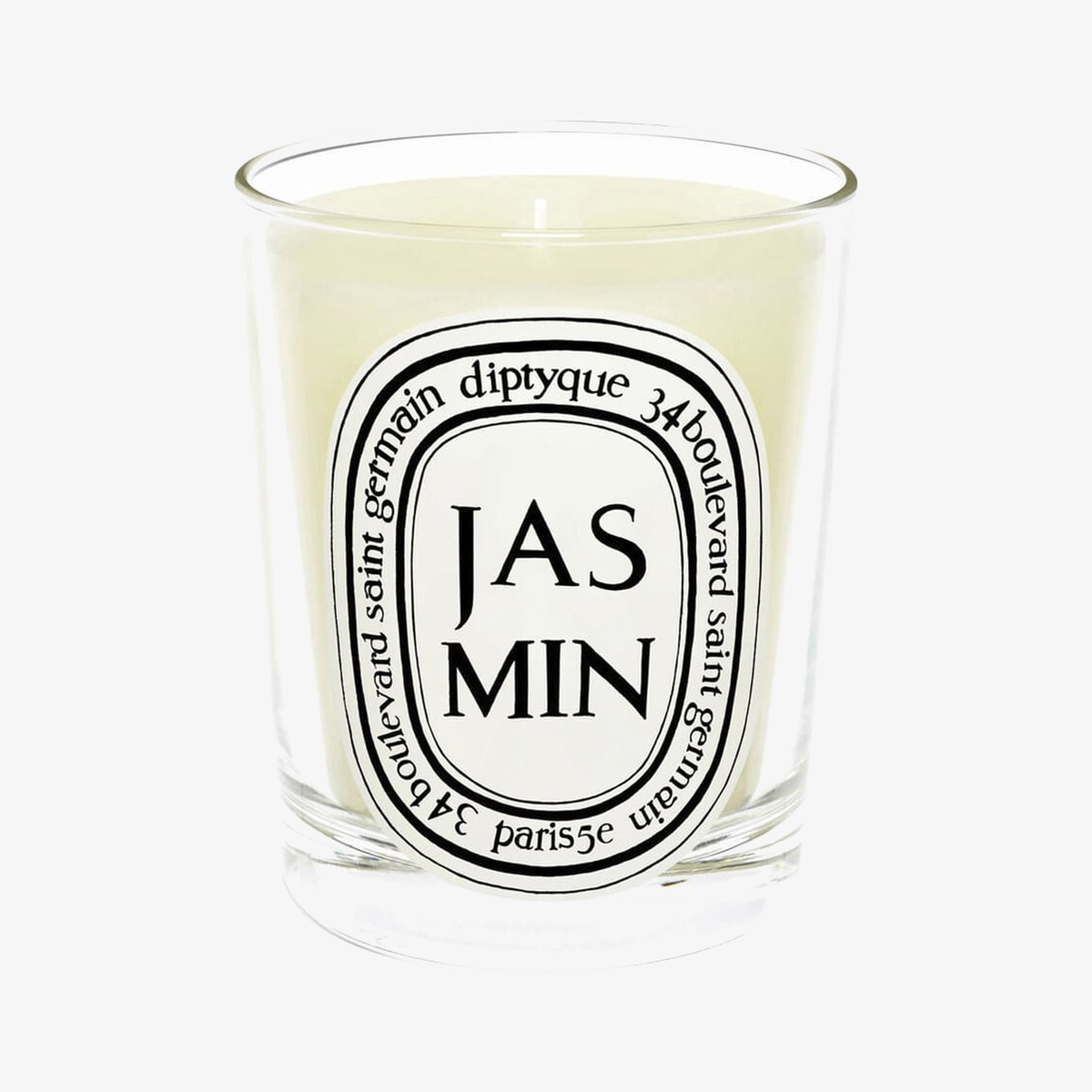 Diptyque Classic Candle 6.5oz Jasmin - flat sticker glass