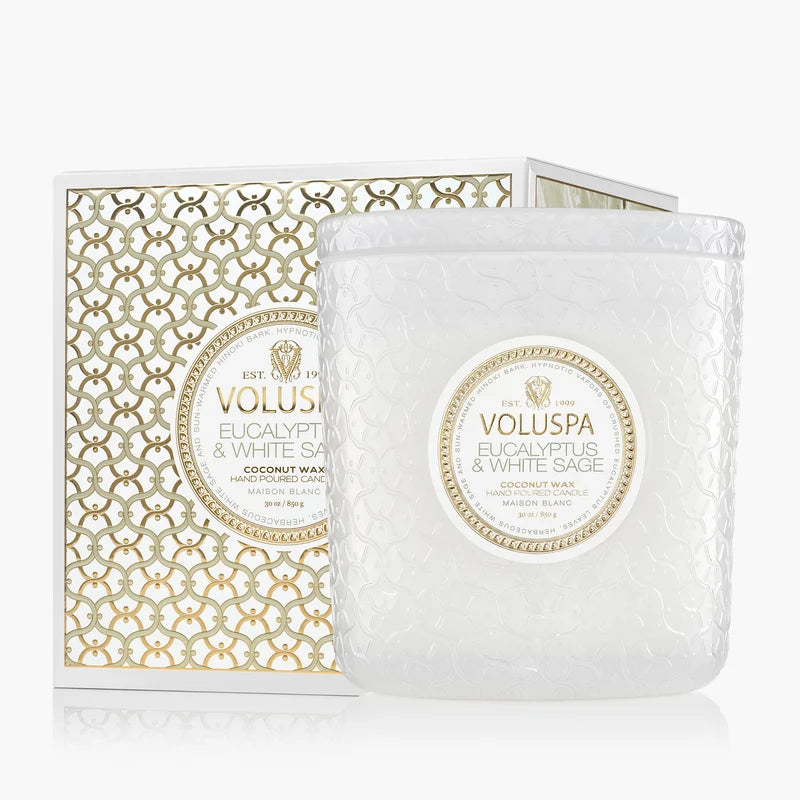 Voluspa - 18oz Large Jar Candle - Eucalyptus & White Sage