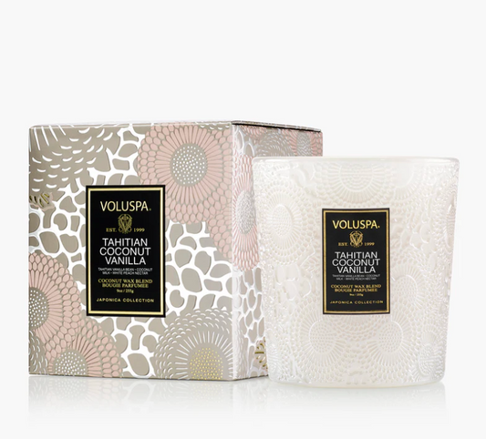 Voluspa - 9oz Classic Candle - Tahitian Coconut Vanilla