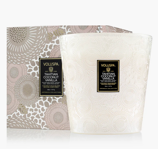 Voluspa - 38oz Candle - Tahitian Coconut Vanilla