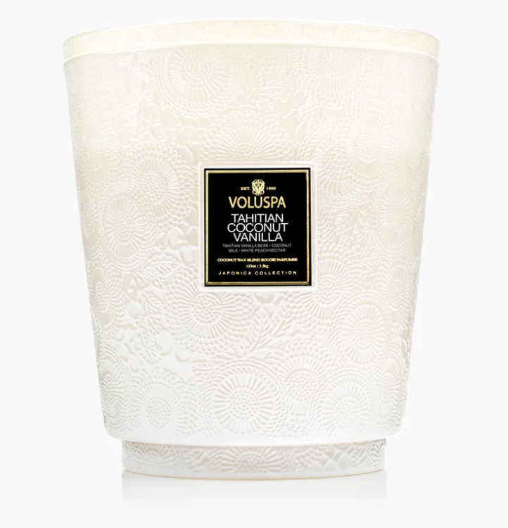 Voluspa - 5 Wick Hearth Candle - Tahitian Coconut Vanilla