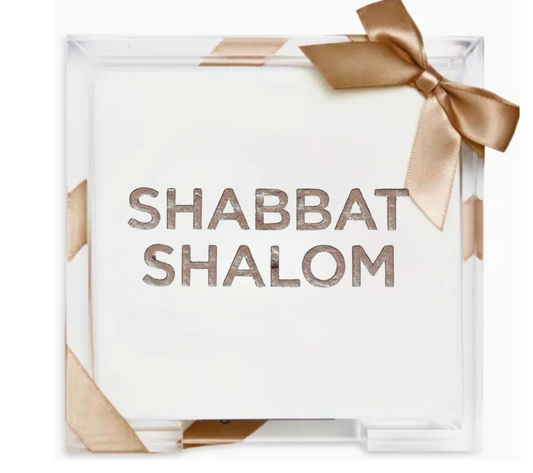 Lined Design- Shabbot Shalom Cocktail Hostess Set