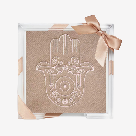 Lined Design - Hamsa Cocktail Napkin Hostess Set