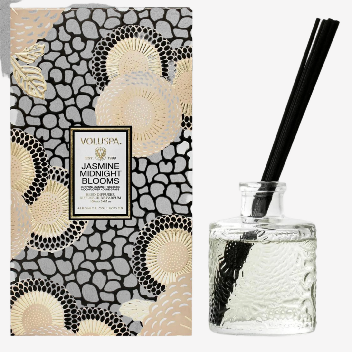 Voluspa - Reed Diffuser - Jasmine Midnight Blooms