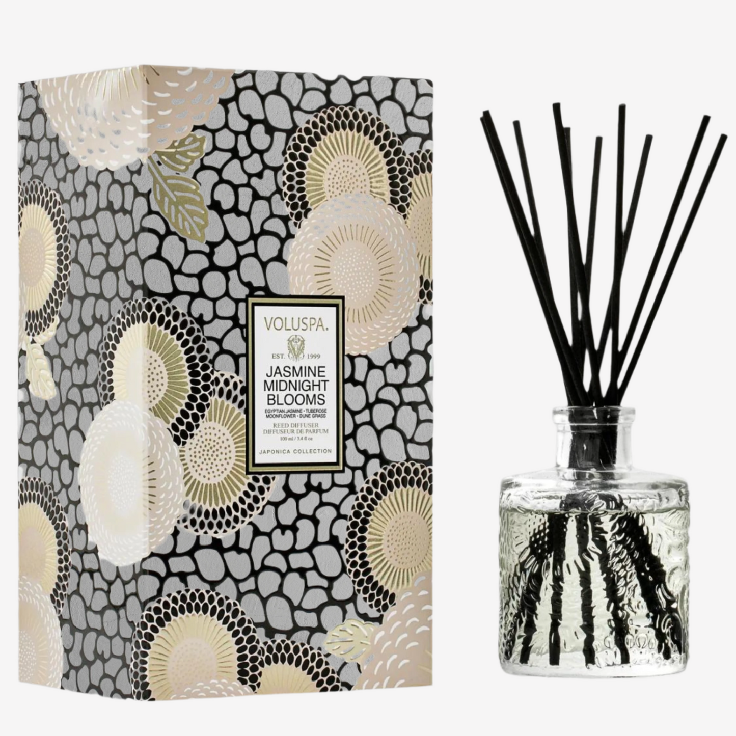 Voluspa - Reed Diffuser - Jasmine Midnight Blooms