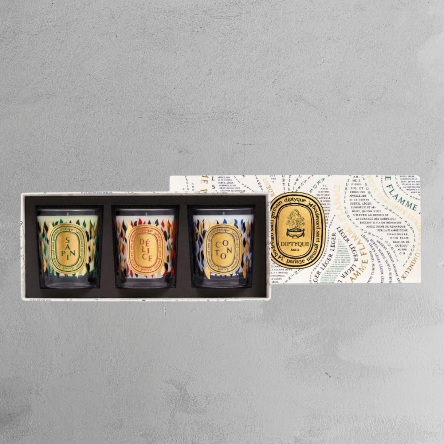 Diptyque - 3 Small Holiday Candles- Scents of Winter - Limited Edition